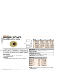 Thumbnail of document Data Sheet - BICV Brass Inline Check Valve